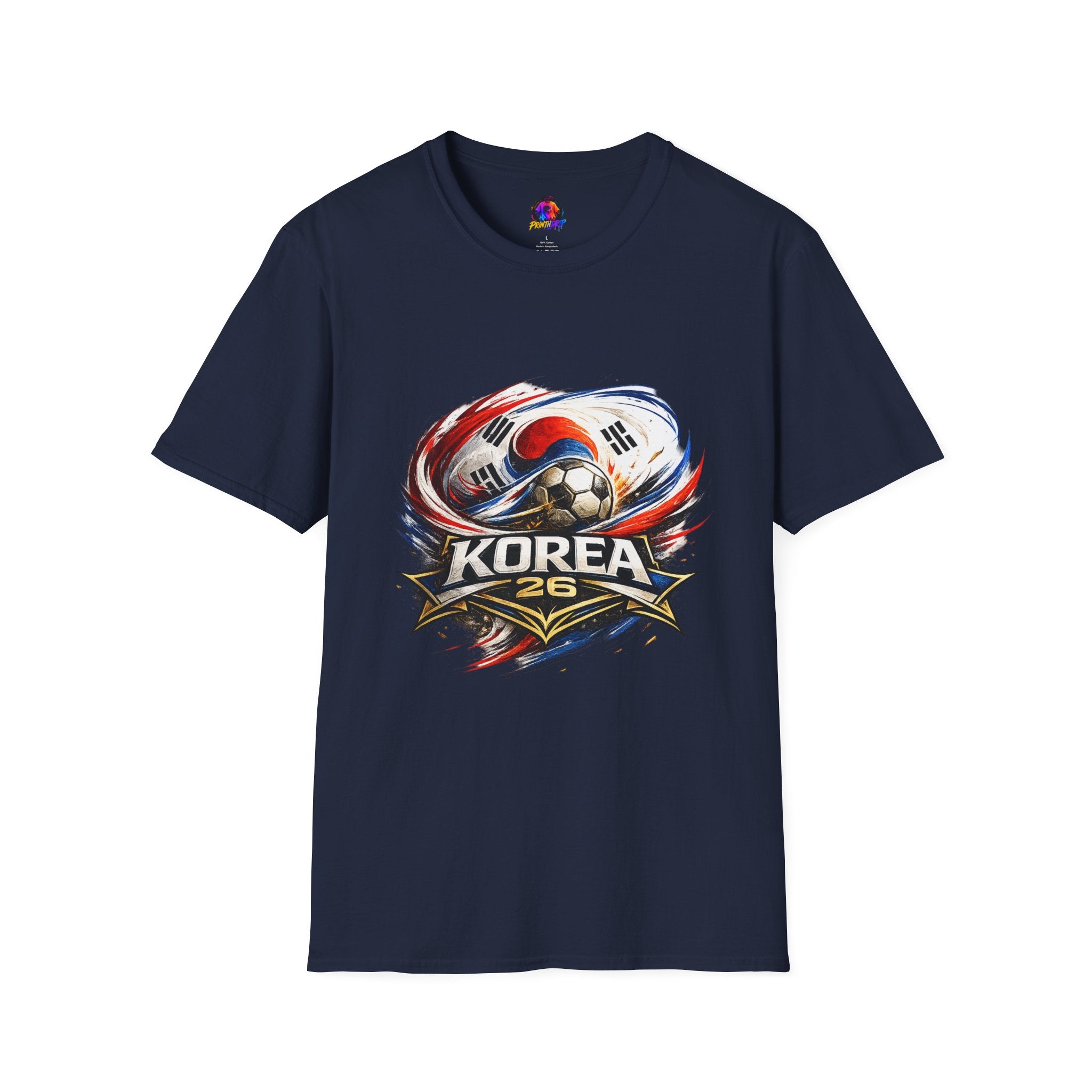 Korea Soccer T‑Shirt — Korea Football Crest Tee