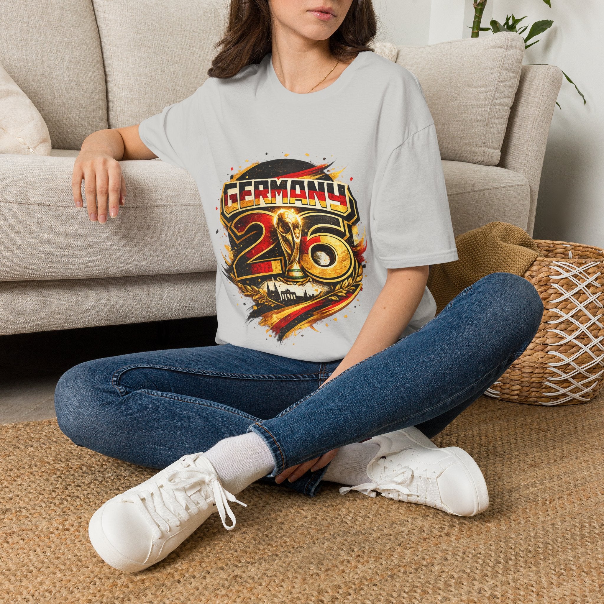 Germany 26 Skull Graphic T‑Shirt — Retro Soccer Fan Tee