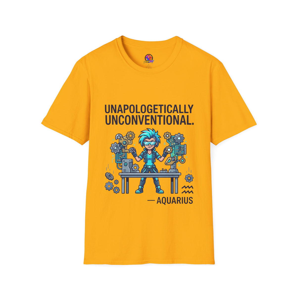 Aquarius Zodiac Unapologetically Unconventional Graphic T-Shirt