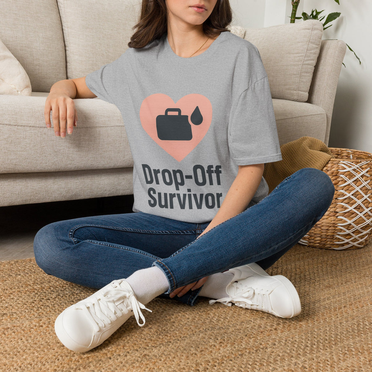 Drop-Off Survivor T-Shirt — Heart & Inkjet Printer Rescue Tee - Trending Now - August 2026