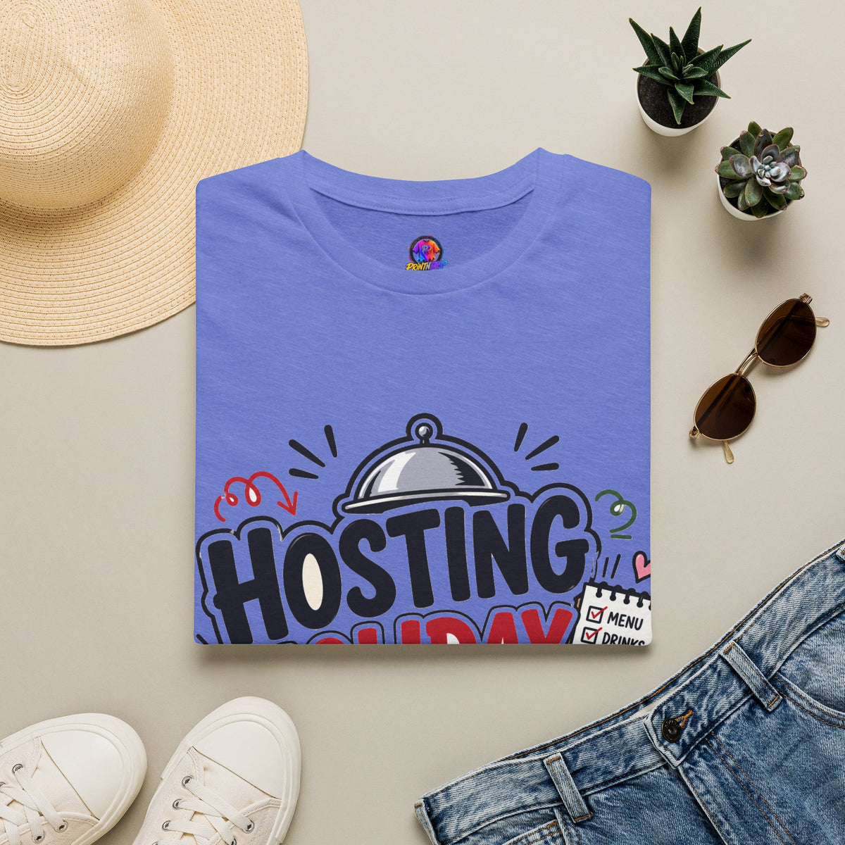 Hosting Holiday Chaos T-Shirt — Funny Christmas Party Host Tee