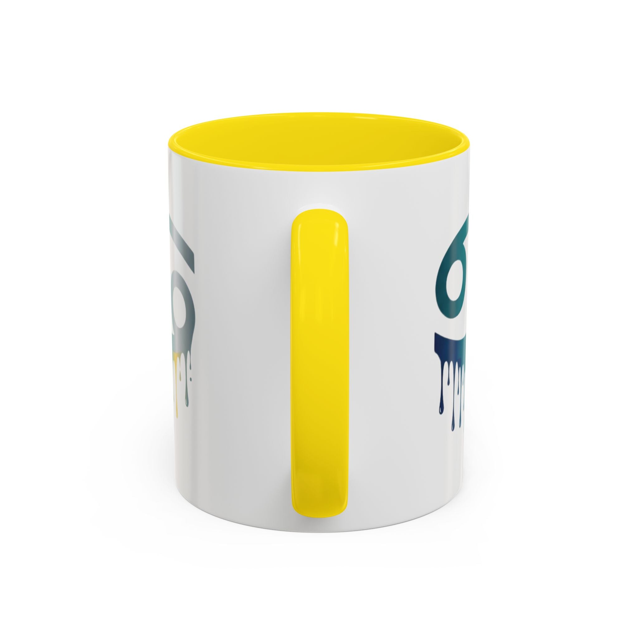 Cancer Zodiac Drip Accent Coffee Mug — Astrology Horoscope Gift