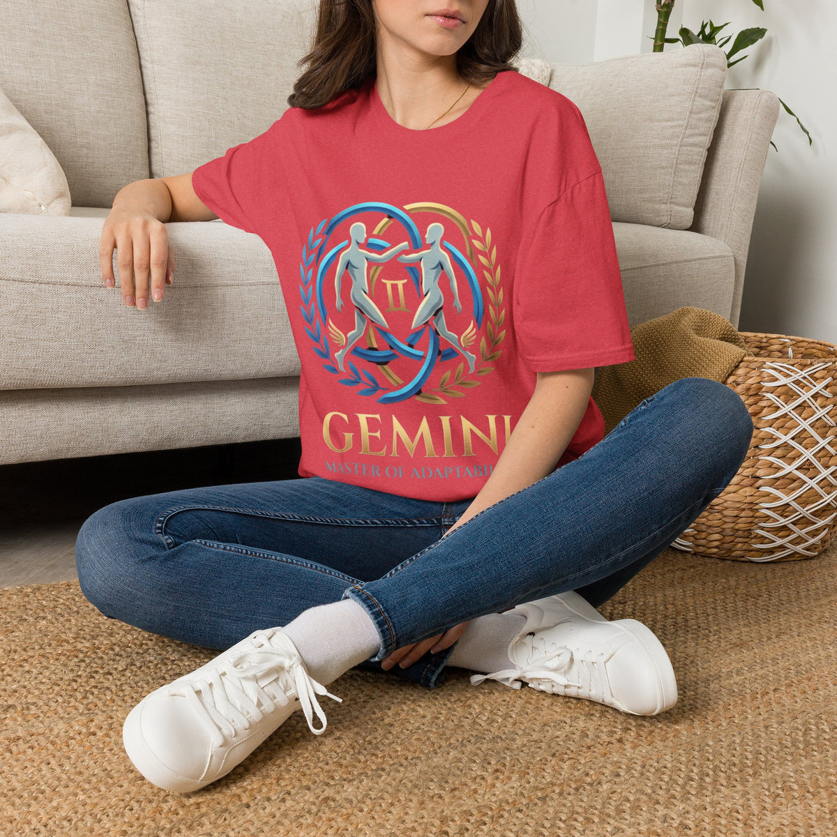 Gemini Zodiac T-Shirt — 'Gemini: Master of Adaptation' Astrological Graphic Tee