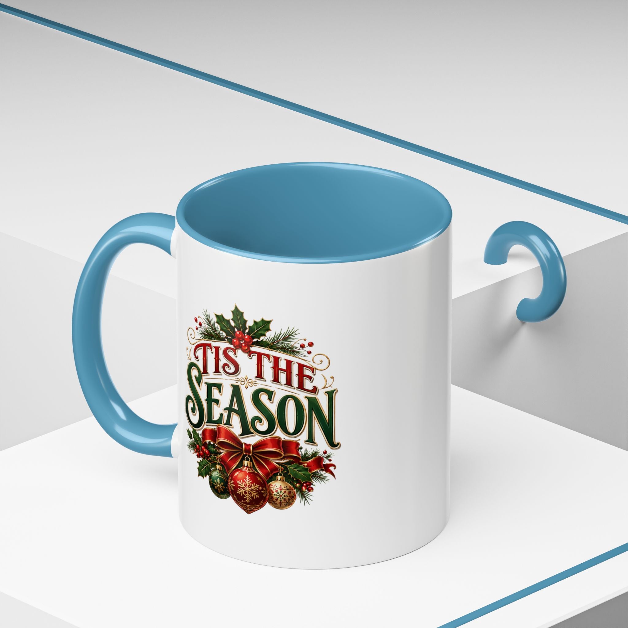 Tis The Season Accent Coffee Mug - Holiday Christmas Coffee Cup