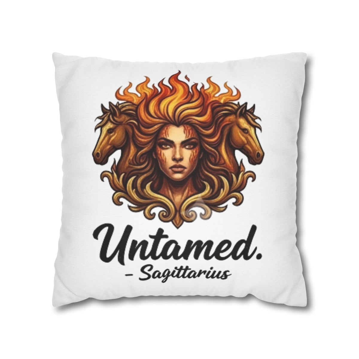 Sagittarius 'Untamed' Decorative Pillowcase – Astrology Zodiac Home Accent