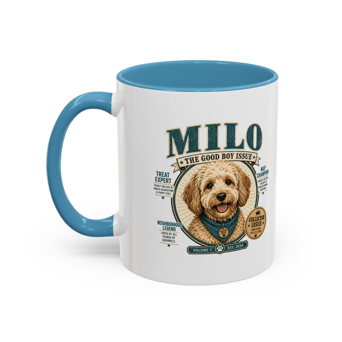 Milo Bailey Dog Dad Mom Milo Dog Mug — “The Good Boy Issue” Decorative Coffee Cup
