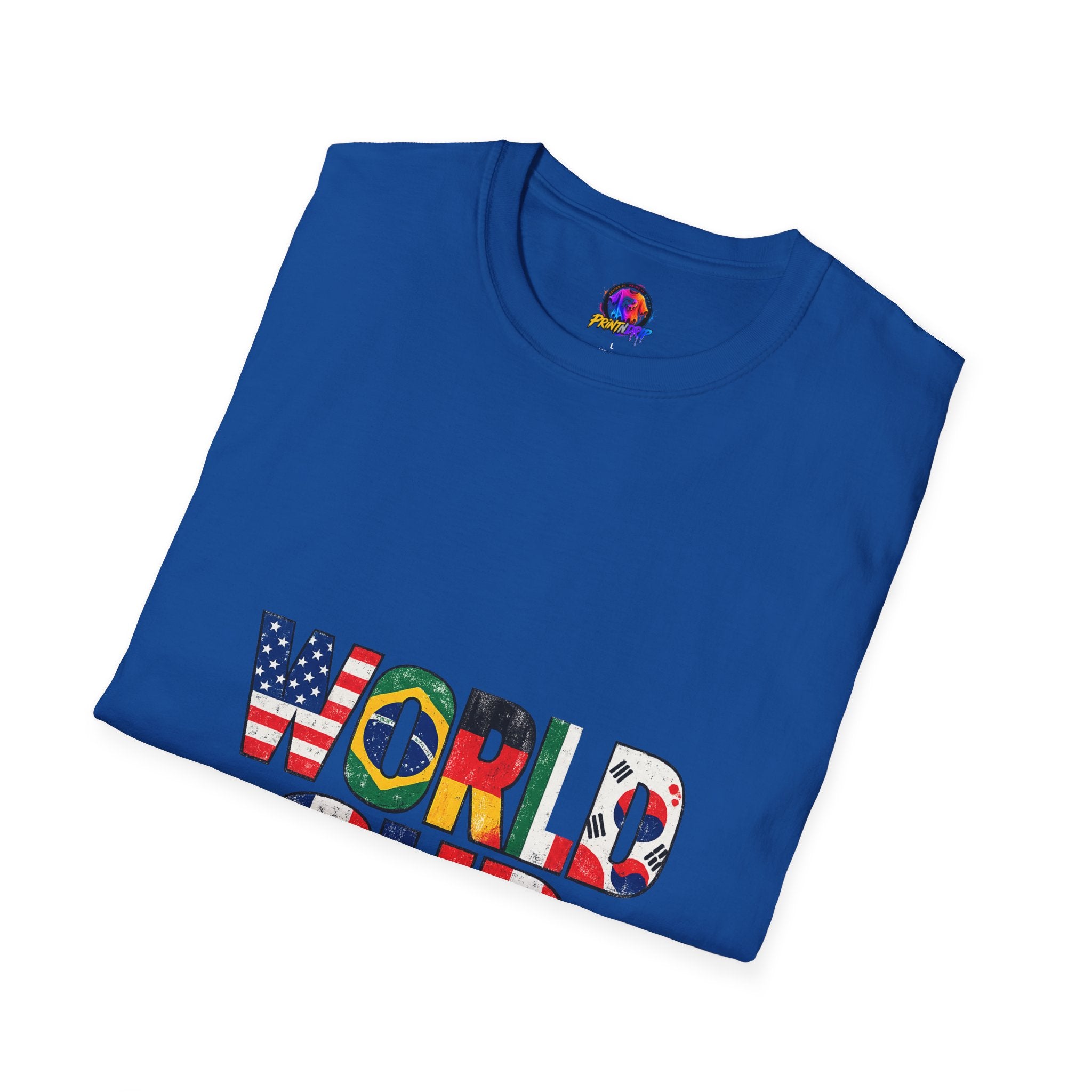 World Cup Flag Graphic T-Shirt — 'WORLD CUP' International Soccer Fans Tee