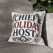 Christmas Chief Holiday Host Decorative Pillowcase