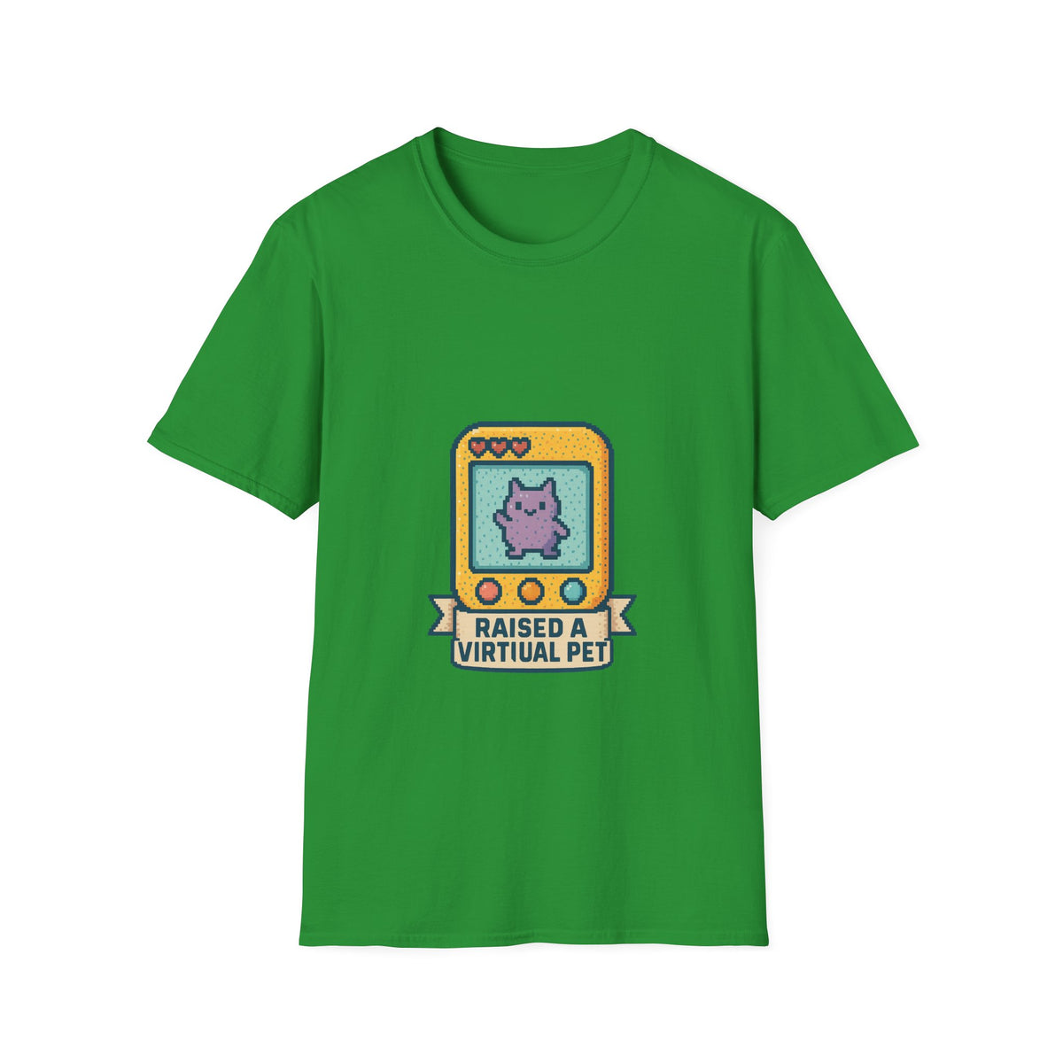 Raised a Virtual Pet T-Shirt — Retro Tamagotchi Gaming Tee - Trending Now - October 2026