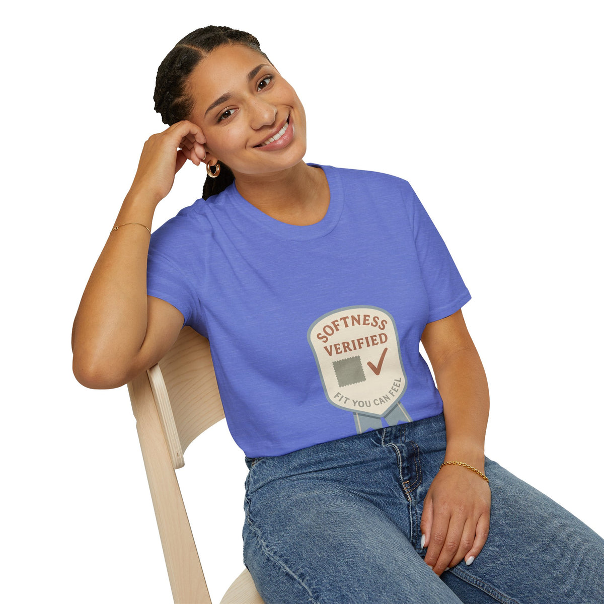 Softness Verified Badge T-Shirt — Cozy Comfort Graphic Tee - Trending Now - October 2026