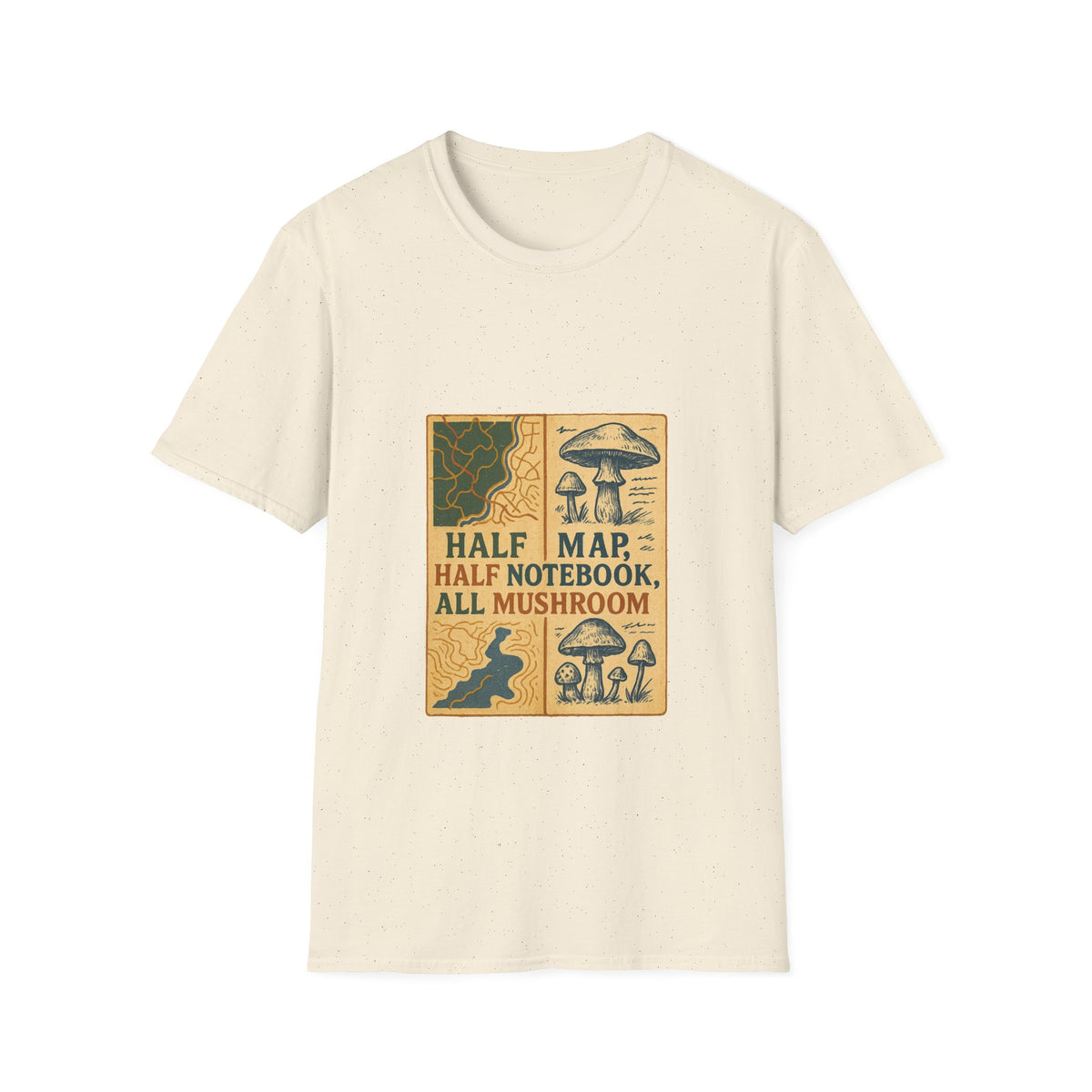 Mushroom Field Guide T-Shirt – Vintage “Half Map, Half Notebook, All Mushroom” Design - Trending Now - October 2026