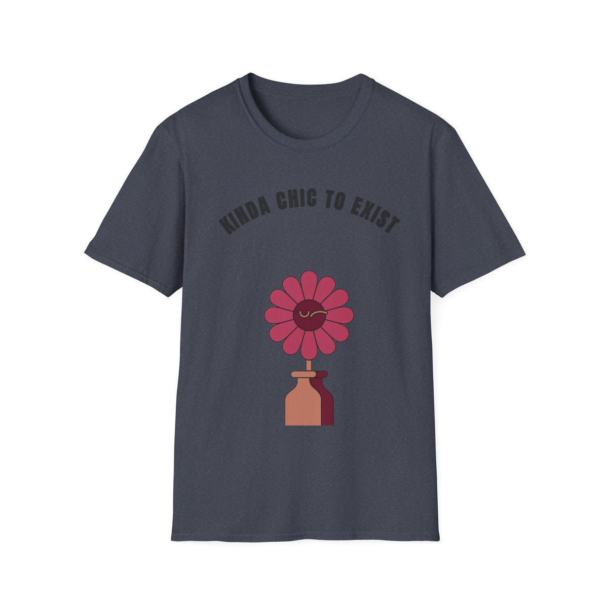 Chic to Exist T-Shirt — Floral Minimalist Graphic Tee for Stylish Everyday Wear - Trending Now - September 2026