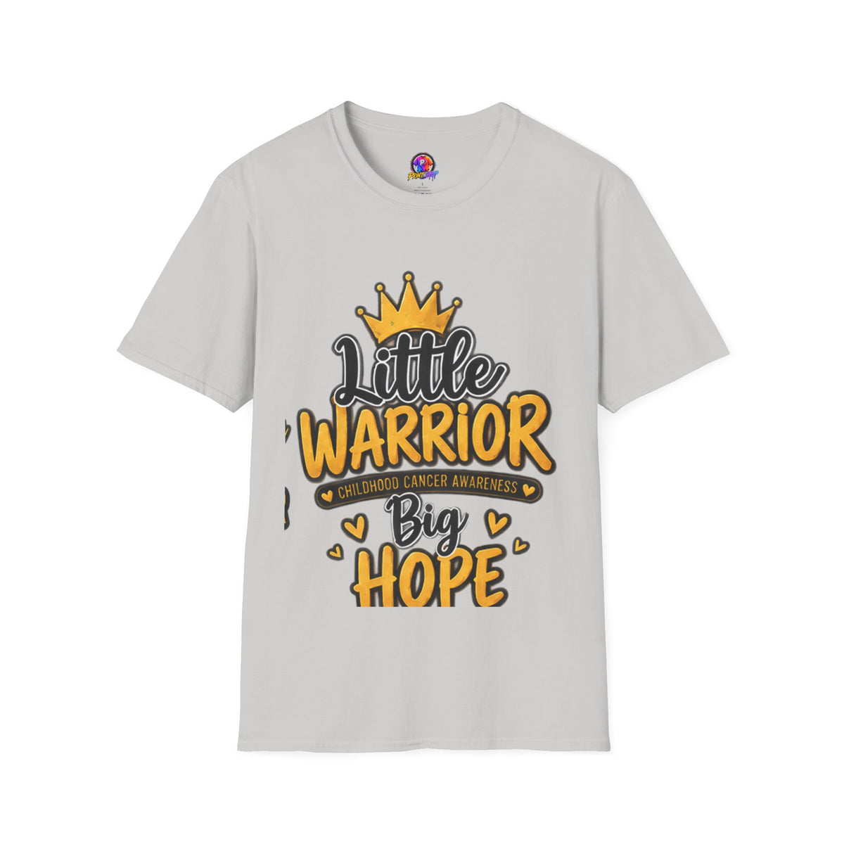 Little Warrior Big Hope Kids T-Shirt — Childhood Cancer Awareness Tee