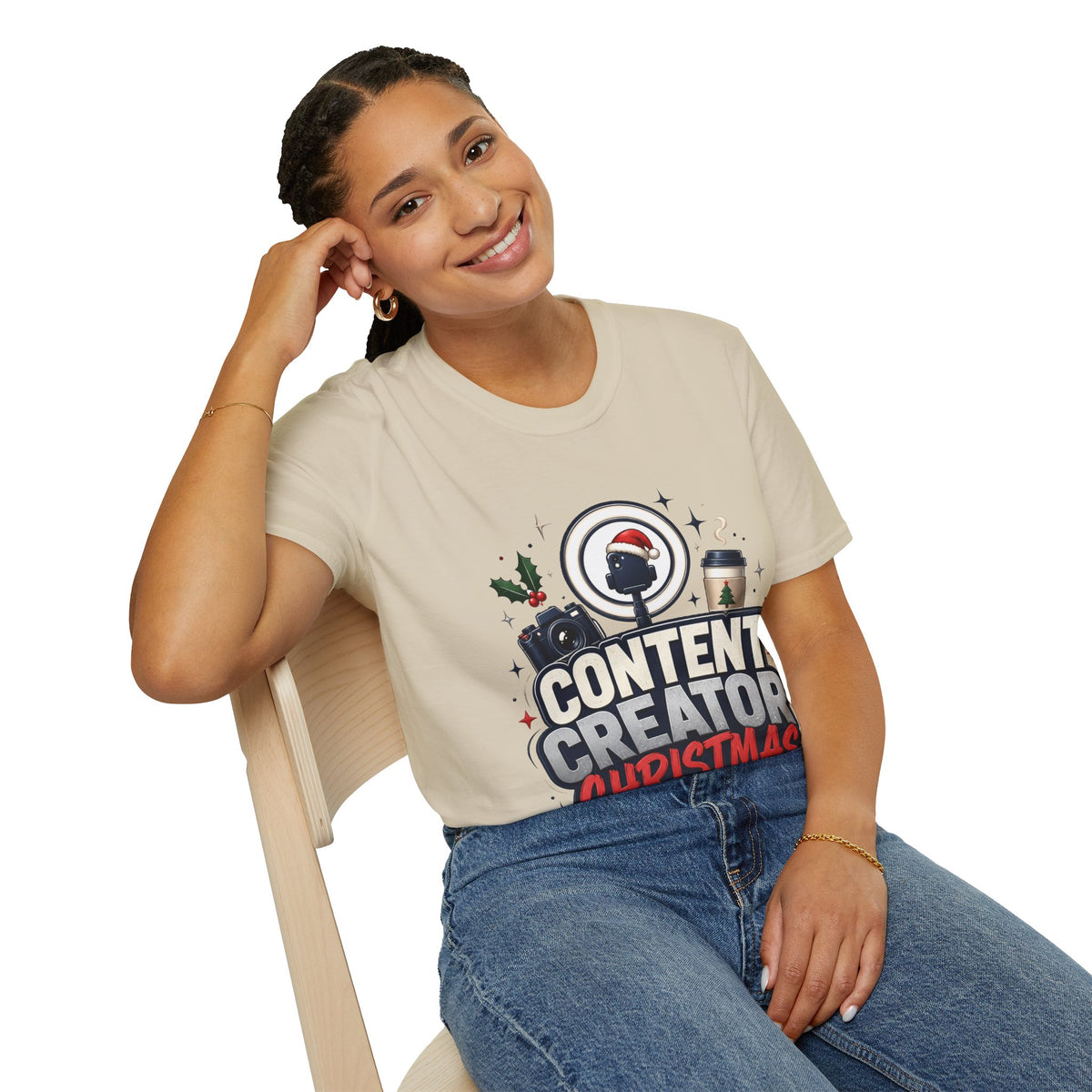 Content Creator Christmas T-Shirt