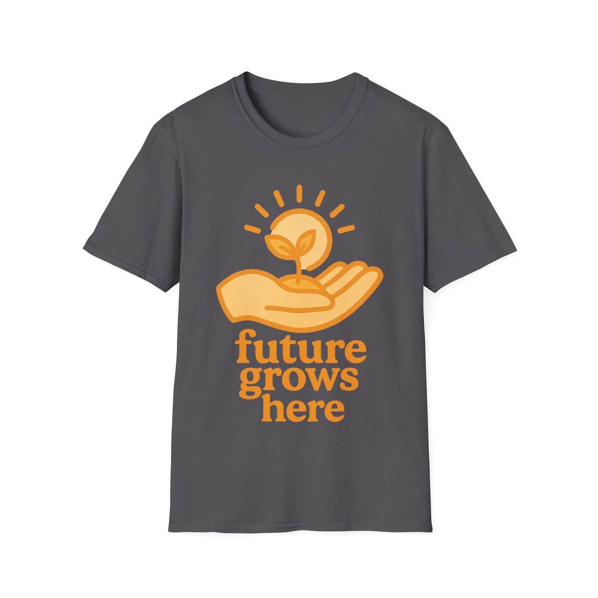 T-Shirt — "Future Grows Here" Sunseed Graphic - Trending Now - September 2026
