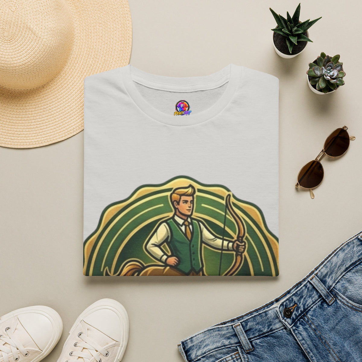 Sagittarius Archer T‑Shirt — "Professionally Spontaneous" Zodiac Tee