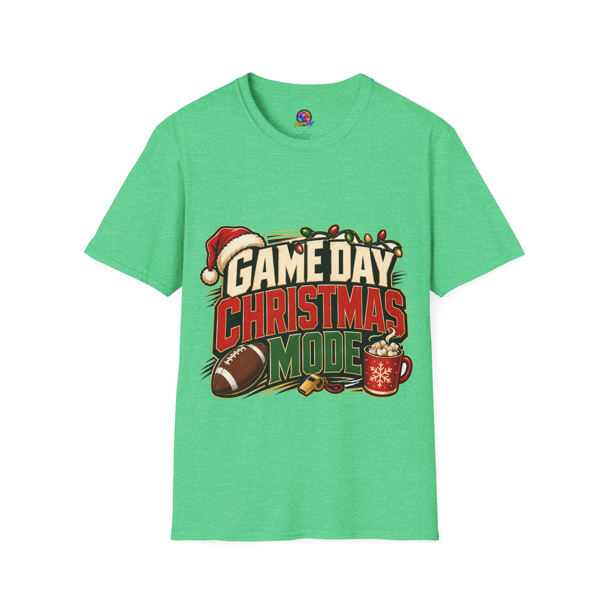 Game Day Christmas T-Shirt — Football Holiday Mode Tee