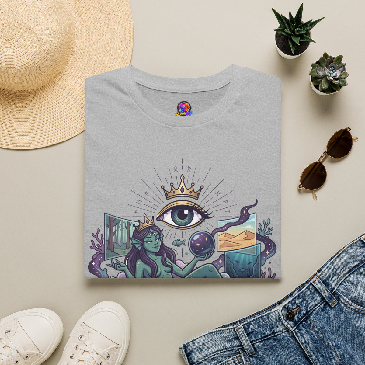 Pisces Mystic Tee — "Reality is optional for a Pisces" Astrological Graphic T-Shirt