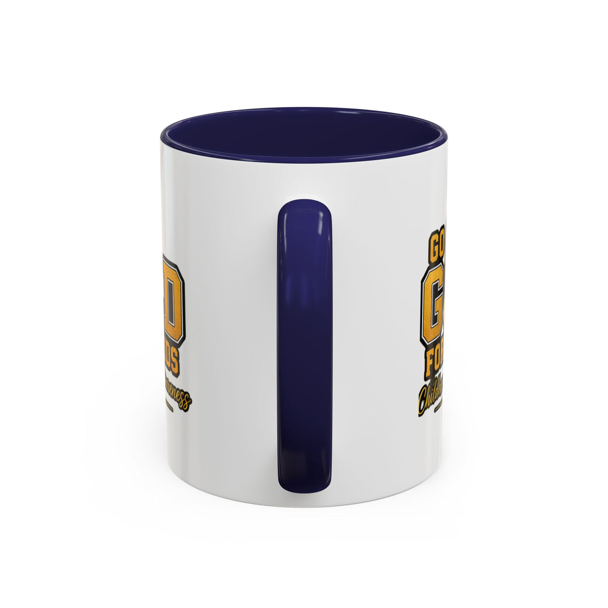Gold For The Kids Coffee Mug — Childhood Cancer Awareness Accent Mug (11/15oz)