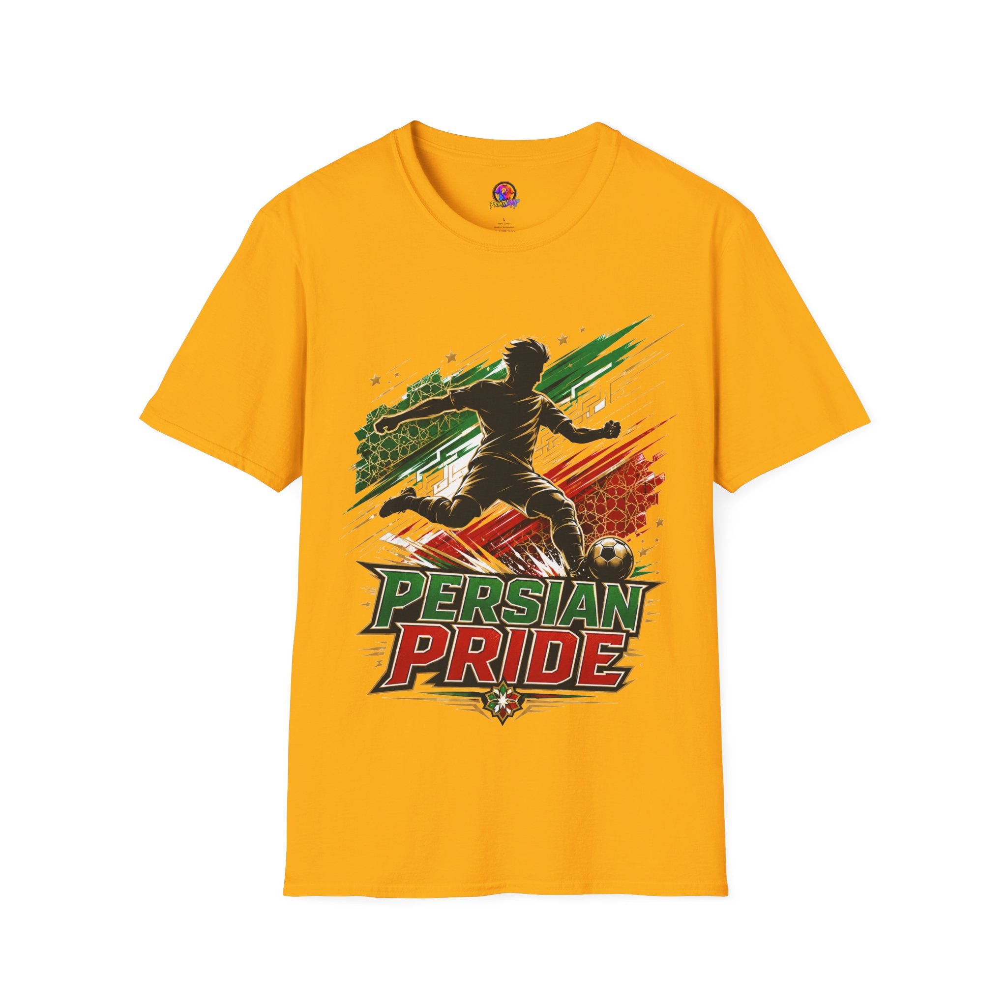 Iran Persian Pride Soccer Tee — Iranian Football Fan T-Shirt