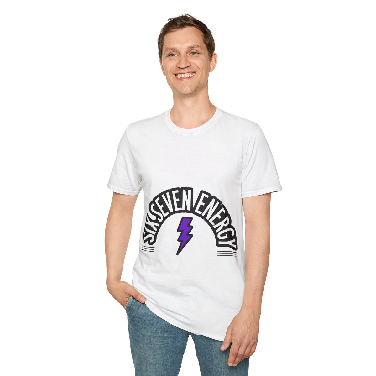 Six Seven Energy Retro Lightning Tee - Bold Slogan Punk Rock Graphic T-Shirt - Trending Now - September 2026