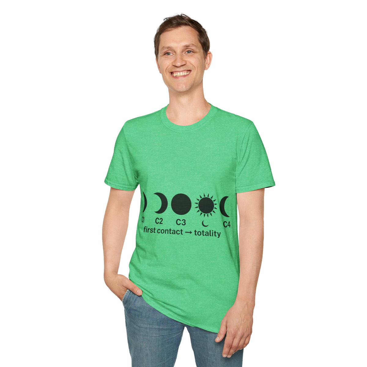 Minimalist Moon Phases Celestial Graphic Tee - Witchy Boho Moon Cycle T-Shirt - Trending Now - September 2026
