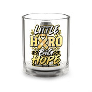 Little Hero Big Hope Childhood Cancer Awareness Glass Mug