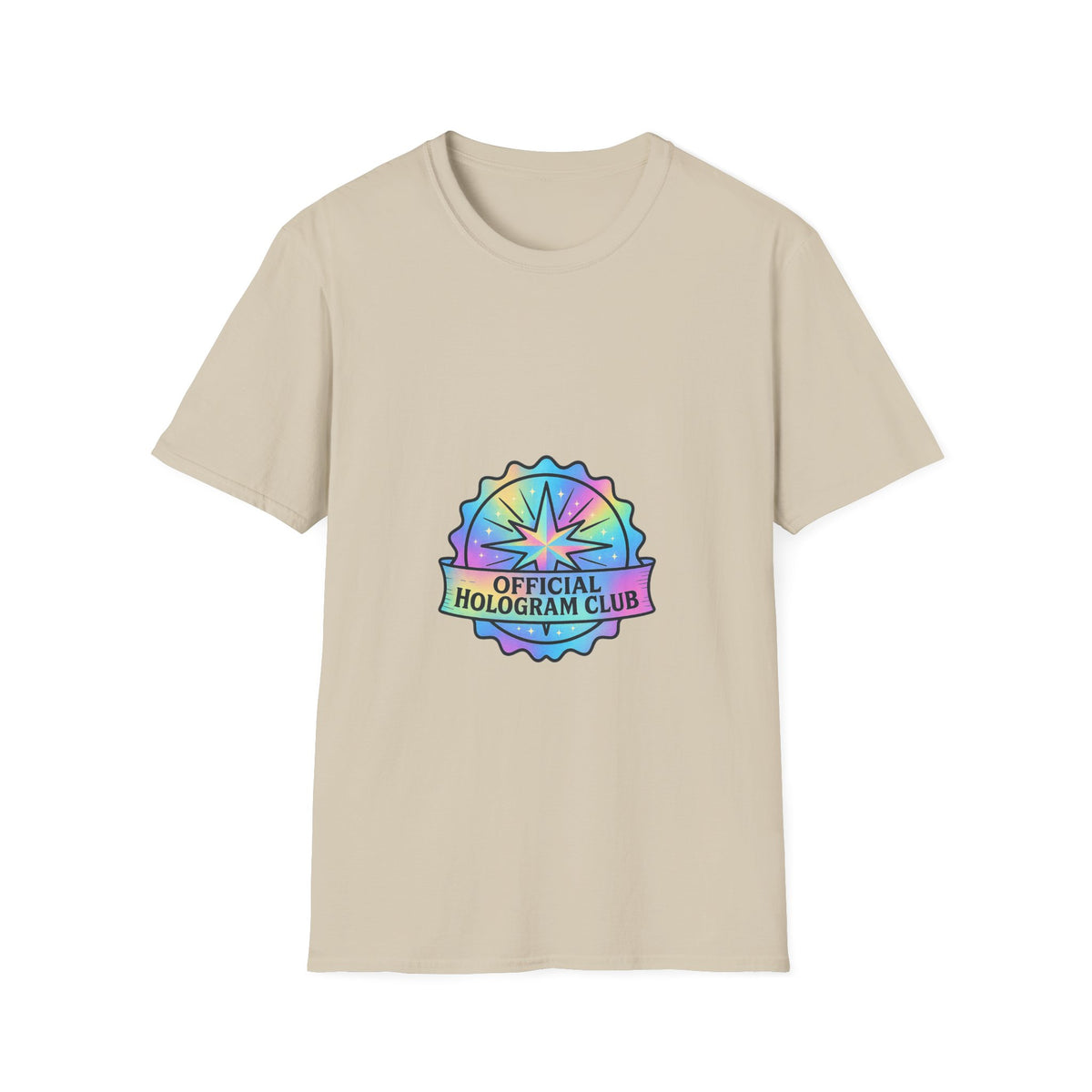 Official Hologram Club Rainbow Holographic T-Shirt - Trending Now - October 2026