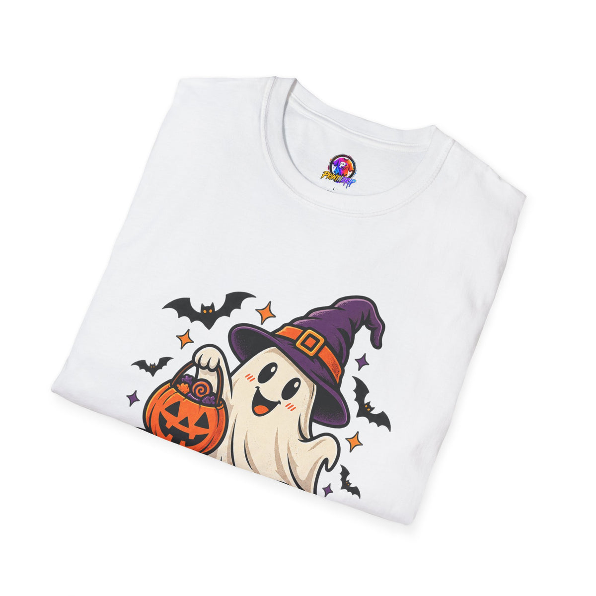 Spooky Season T-Shirt — Cute Ghost Halloween Tee ("Spooky Season Social Club")