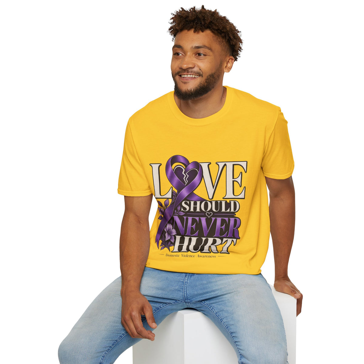 Love Should Never Hurt Domestic Violence Awareness T-Shirt