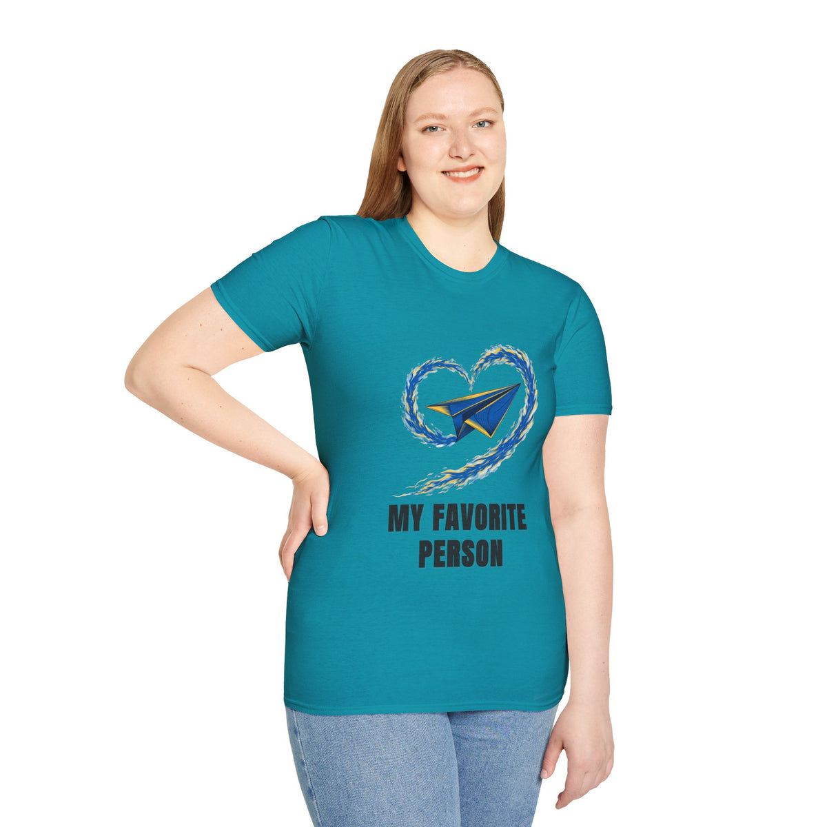 Paper Plane Heart T-Shirt — “My Favorite Person” Graphic Tee - Trending Now - August 2026