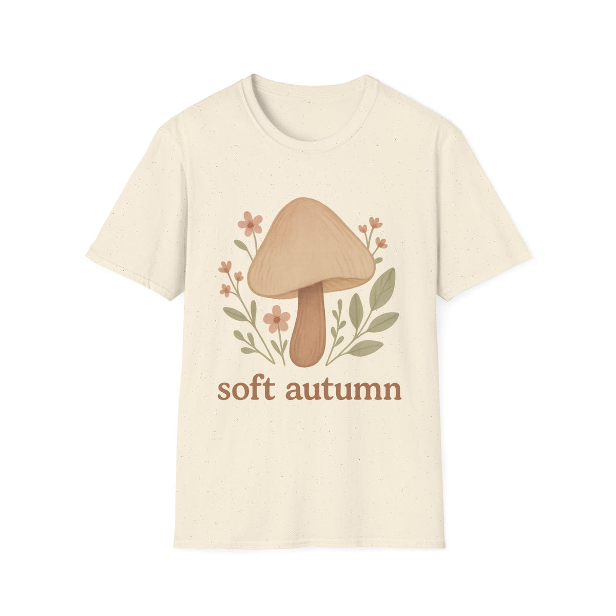 Mushroom Graphic T-Shirt — 'soft autumn' Cozy Nature Tee - Trending Now - September 2026