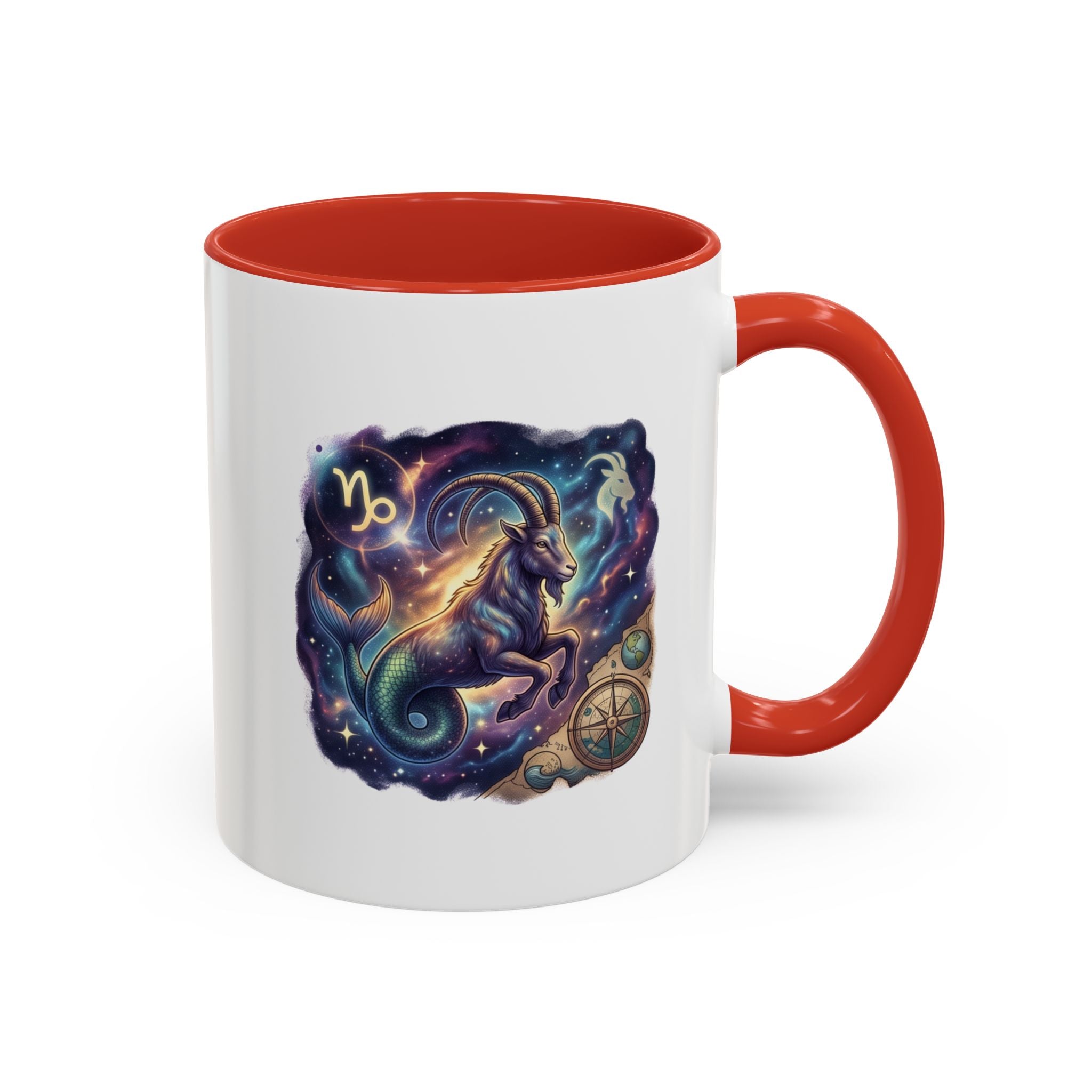 Capricorn Zodiac Coffee Mug — Celestial Goat Astrology Accent Mug