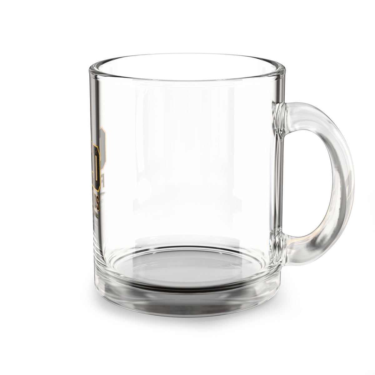 Go Gold for the Kids Glass Mug — 10oz Childhood Cancer Awareness Ribbon Coffee Cup
