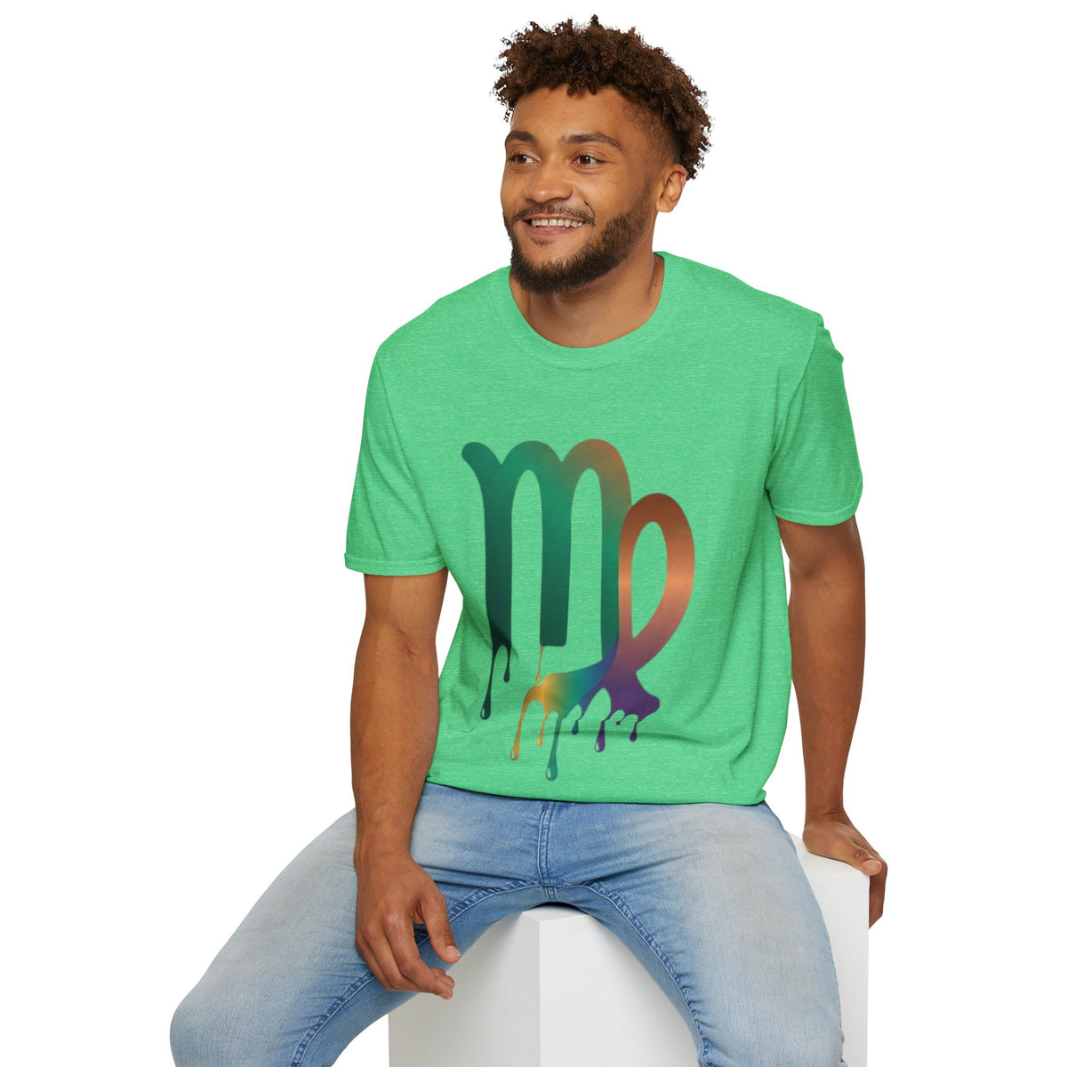 Virgo Zodiac Drip T-Shirt — Colorful Virgo Sign Astrology Tee