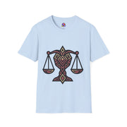 Libra Scales T-Shirt — Geometric Zodiac Libra Tee