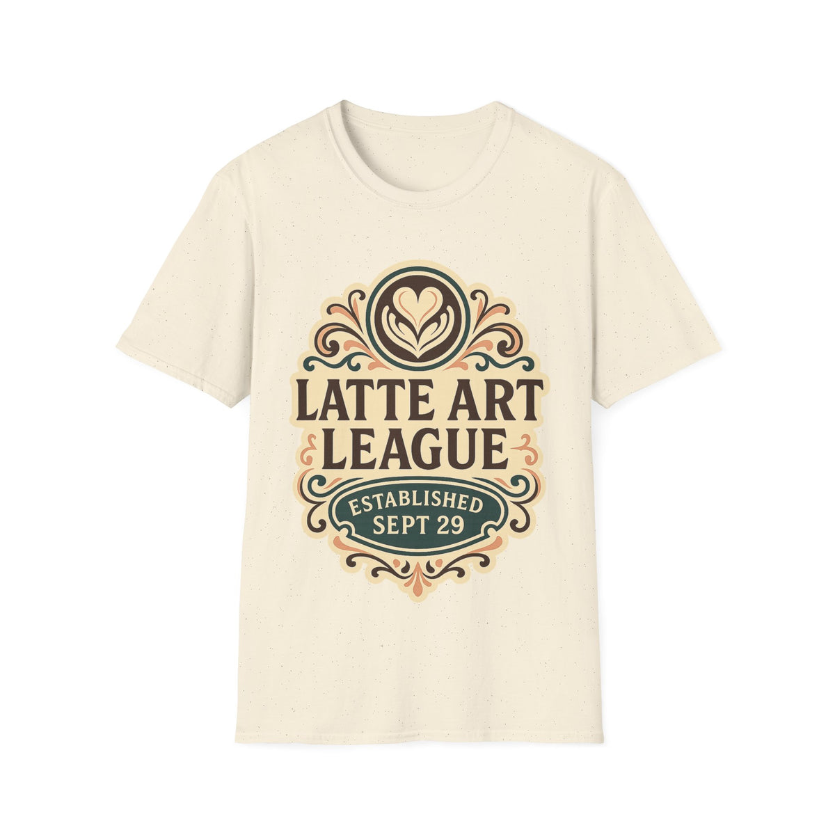 Latte Art League Serving Rituals National Coffee Day Crest T-Shirt - Trending Now - September 2026