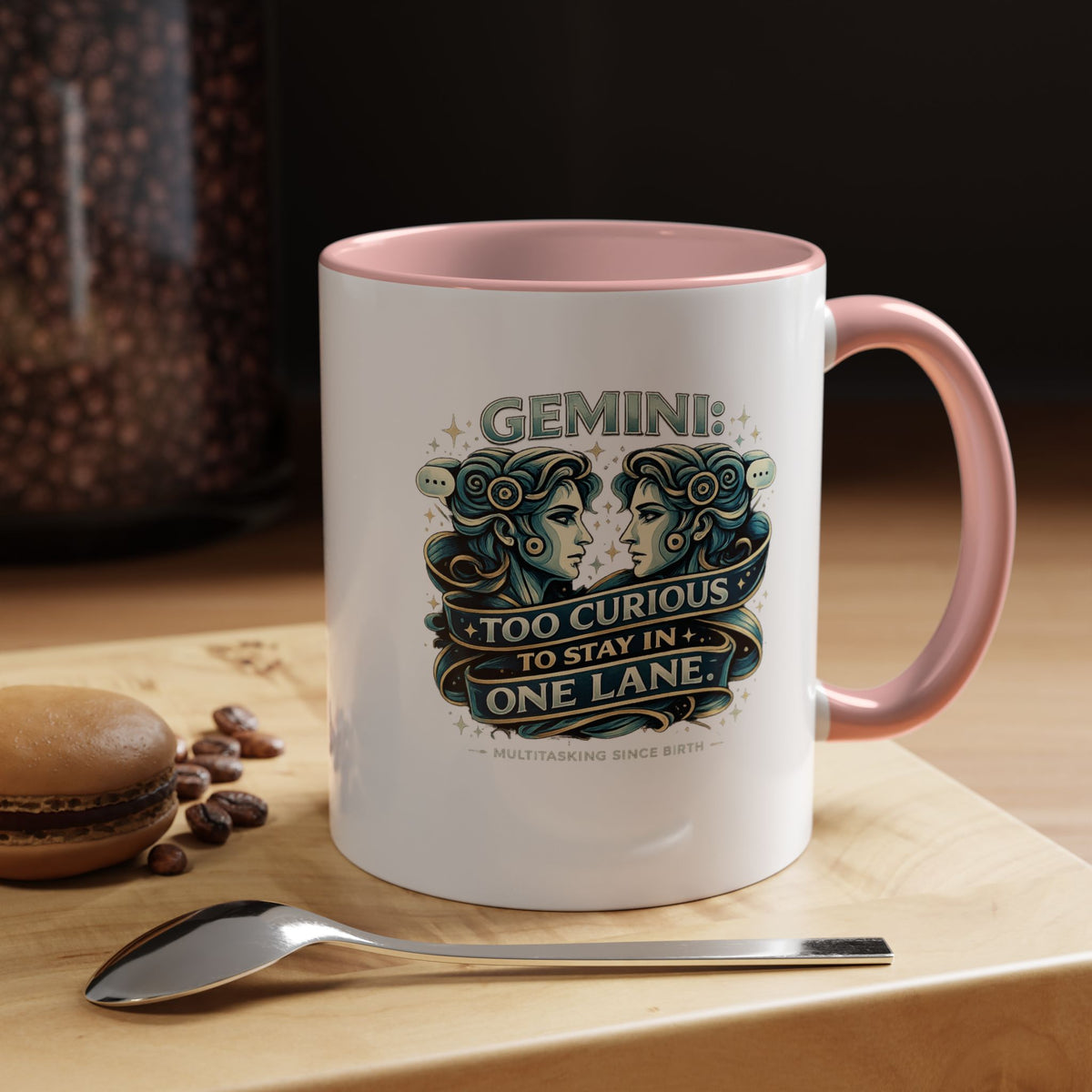 Zodiac Gemini Accent Coffee Mug