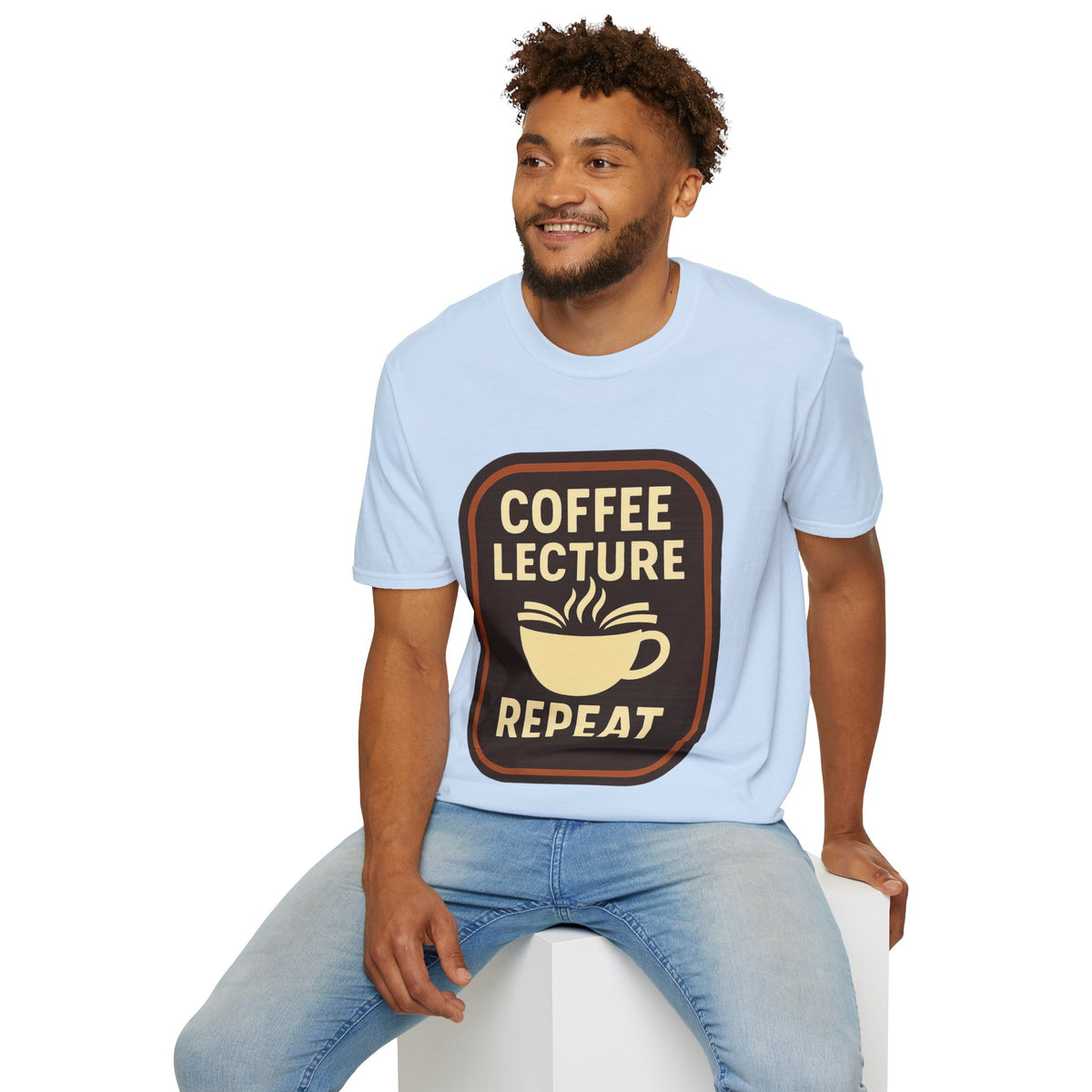 Coffee Lecture Repeat T‑Shirt — Funny Professor Coffee Tee for Teachers & Students - Trending Now - August 2026