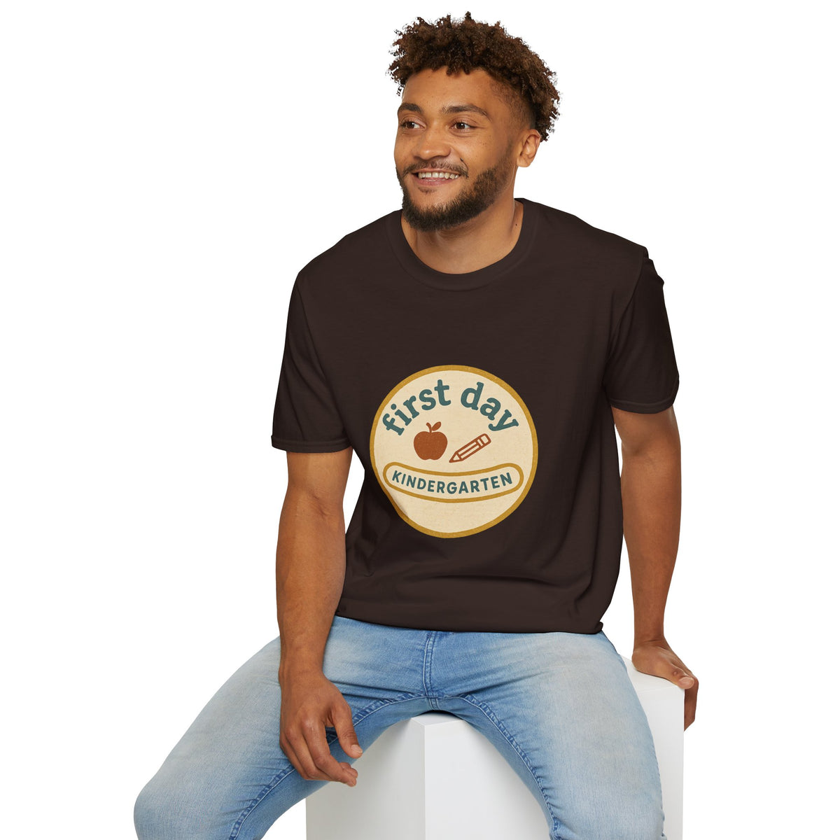 First Day Kindergarten Badge T-Shirt — Cute Back-to-School Tee for Teachers & Parents - Trending Now - August 2026