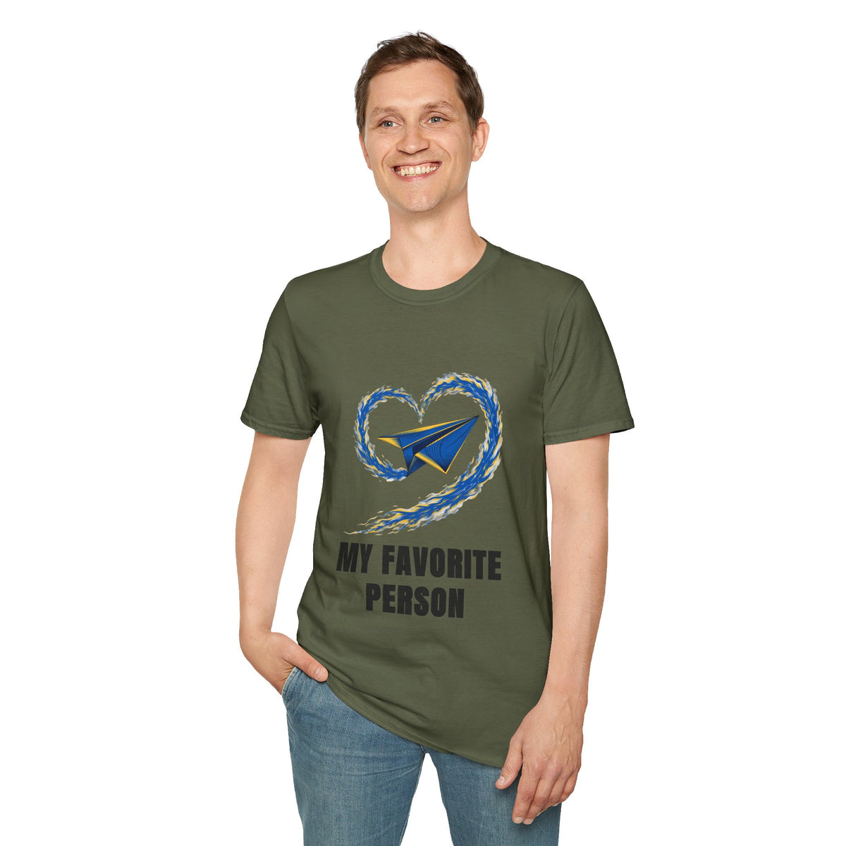 Paper Plane Heart T-Shirt — “My Favorite Person” Graphic Tee - Trending Now - August 2026