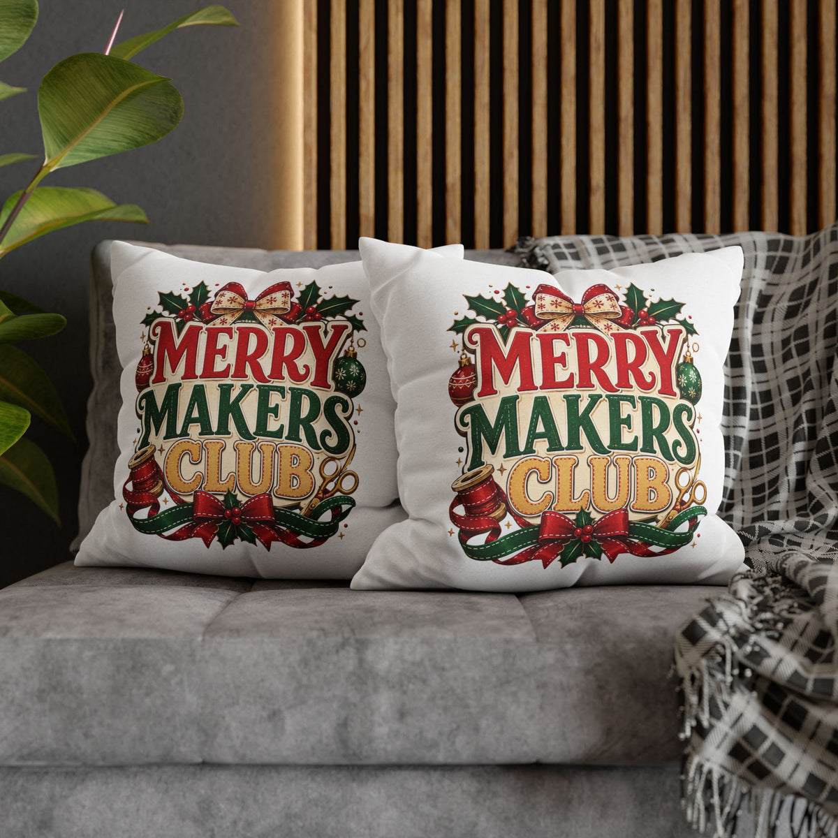 Christmas Merry Makers Club Holiday Pillowcase