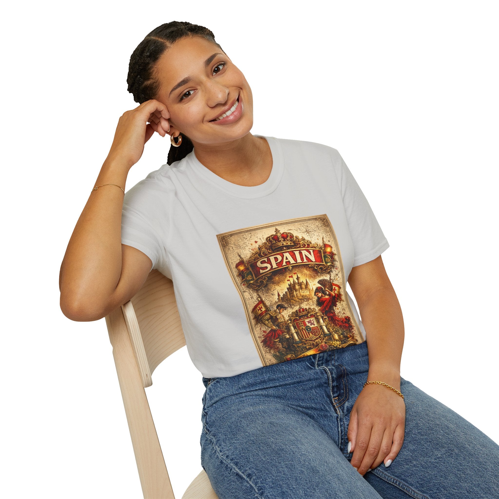Spain Vintage Travel Graphic T‑Shirt — Retro Spanish Landmark Tee