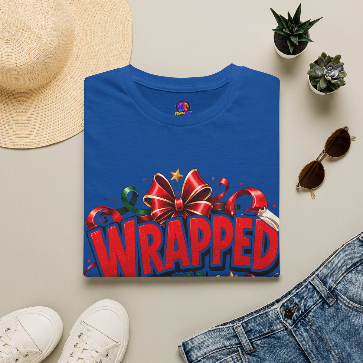 T-Shirt — "Wrapped in Chaos" Holiday Graphic Tee