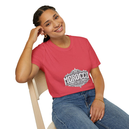 Morocco Vintage Graphic T-Shirt — Travel Tee with Ornamental Crest