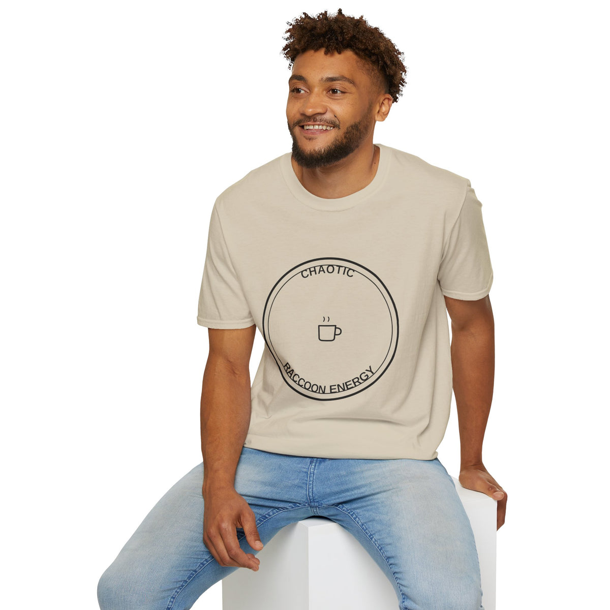 T-Shirt — Chaotic Raccoon Energy Graphic Tee - Trending Now - August 2026