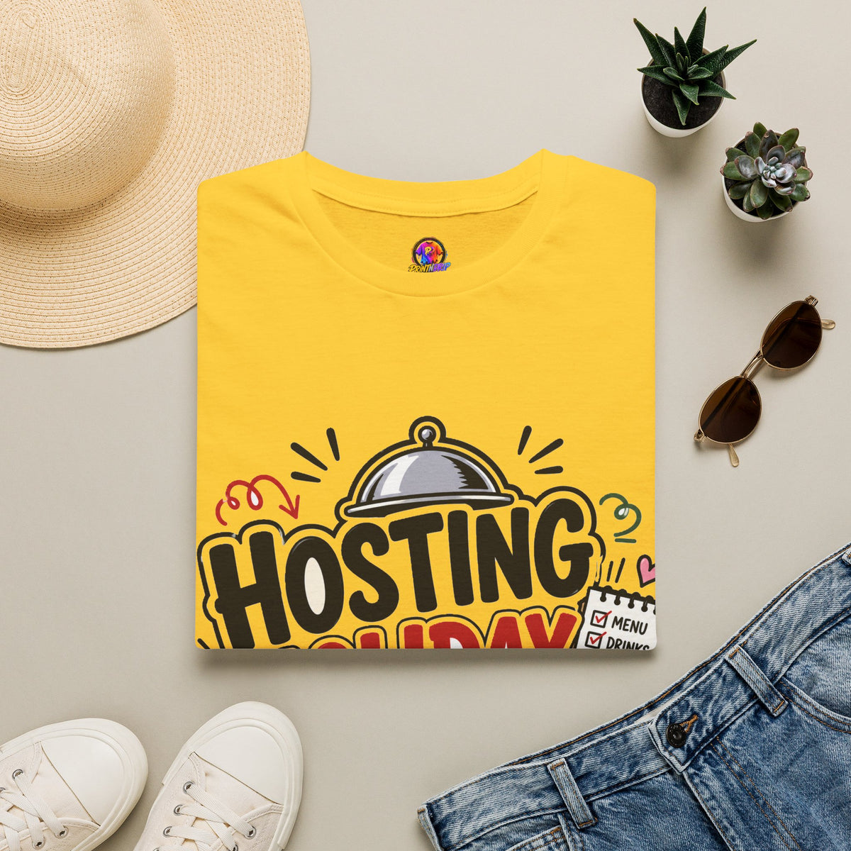 Hosting Holiday Chaos T-Shirt — Funny Christmas Party Host Tee