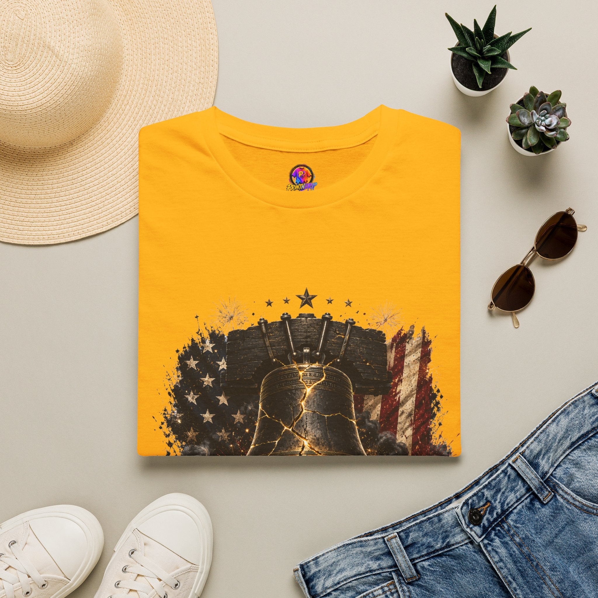 Liberty Has Scars T-Shirt — Vintage Liberty Bell Patriotic Tee