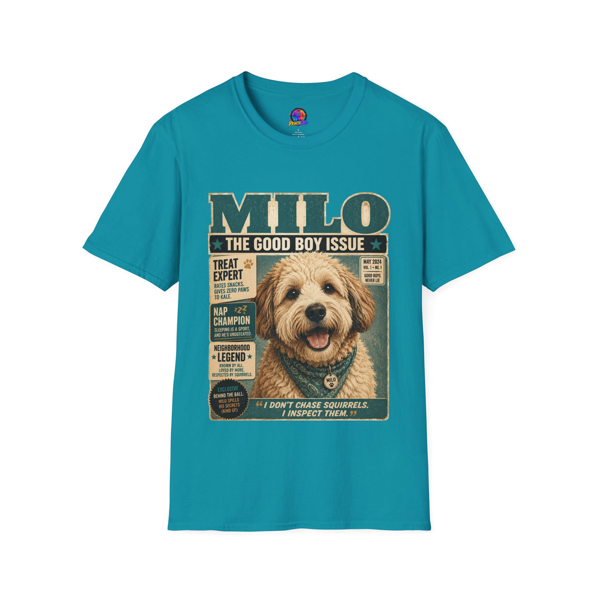 Milo 'The Good Boy Issue' Dog Magazine T-Shirt