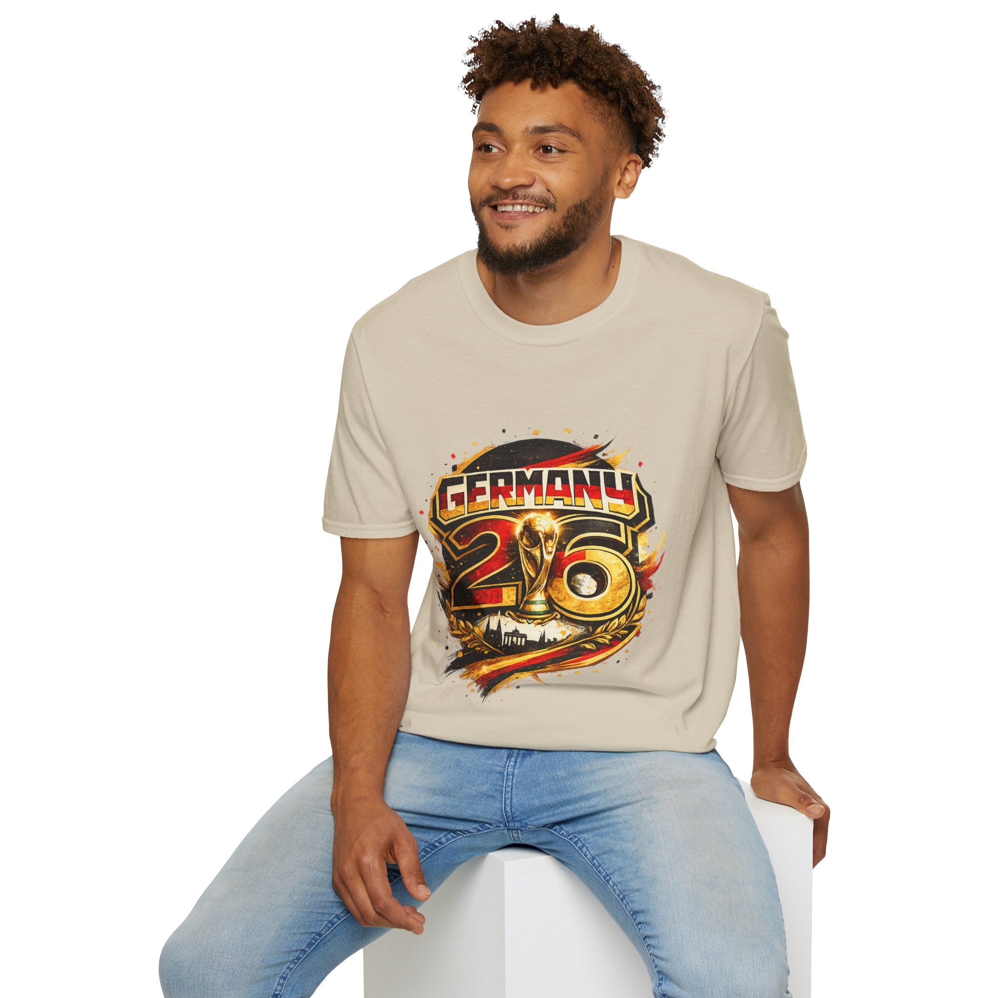 Germany 26 Skull Graphic T‑Shirt — Retro Soccer Fan Tee